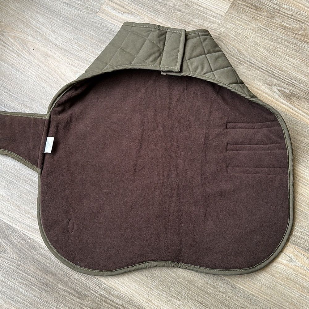 ORVIS QUILTED WAXED GREEN JACKET SIZE LARGE - Picture 5 of 6